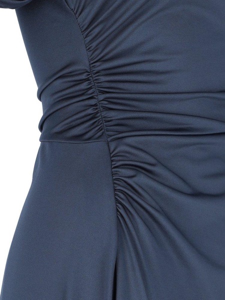 Gathered midi dress