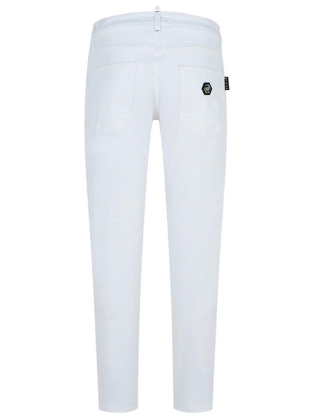 Philipp Plein 'Skinny' White Cotton Jeans