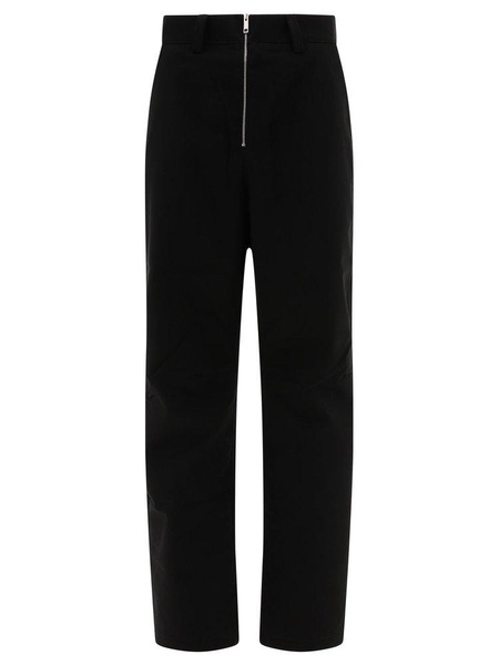 Logo Embroidered Zip Up Trousers