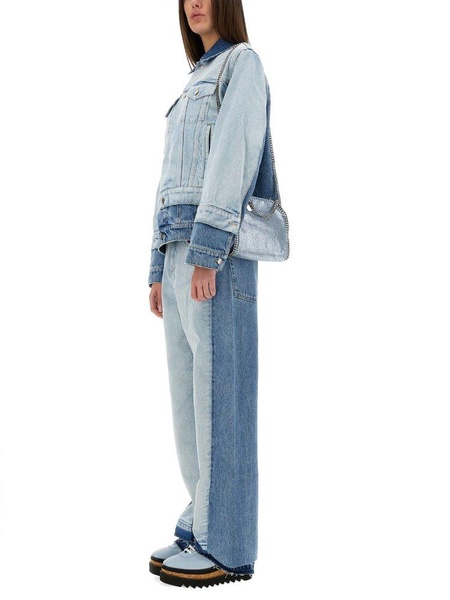 Straight-leg Jeans With Contrasting Panels