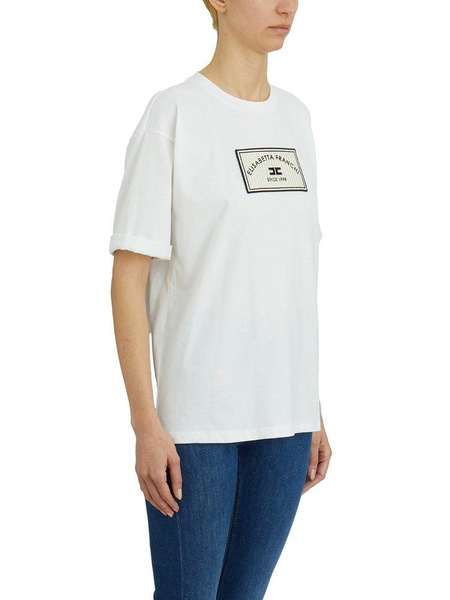 Logo Patch Jersey T-shirt Elisabetta Franchi