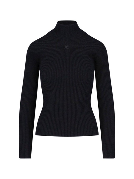 Ribbed Turtleneck Sweater