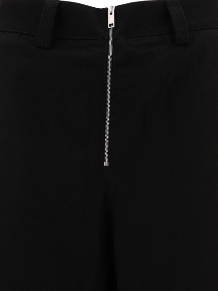 Logo Embroidered Zip Up Trousers
