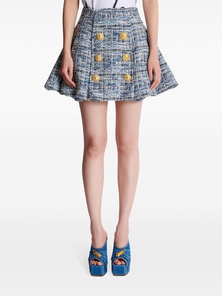 Flared tweed skirt