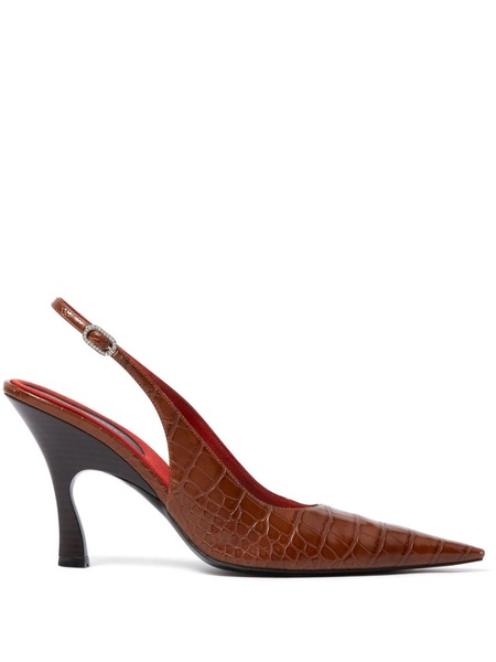 Pointy toe slingbacks