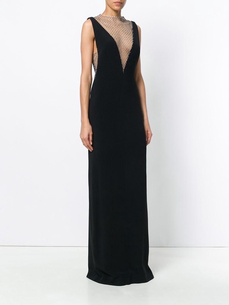 FAUX VISCOSE MIDI DRESS