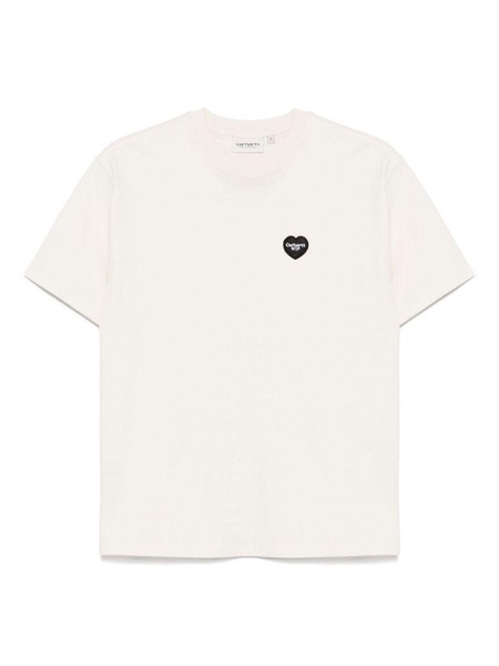 Cotton t-shirt in ivory