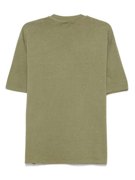 Short sleeves t-shirt in green cotton