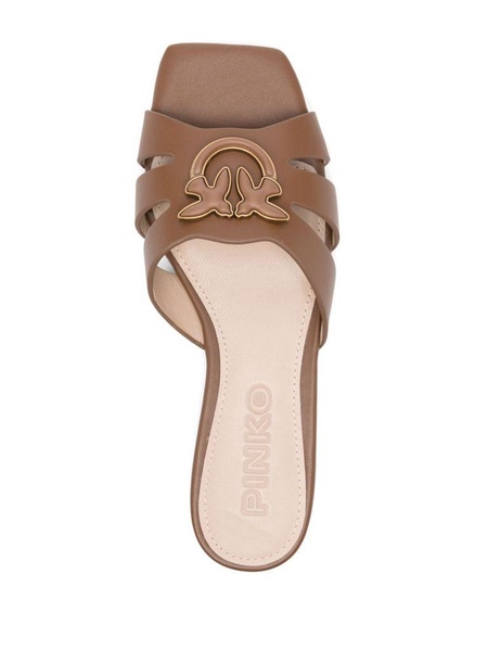 'Marli' leather slides slippers