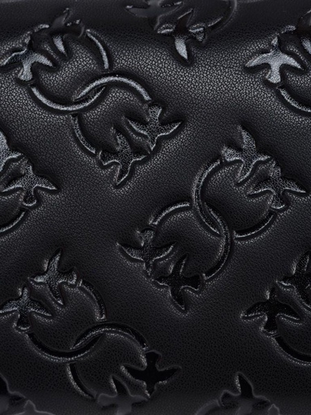 Black leather 'Love Tiny Birds' wallet