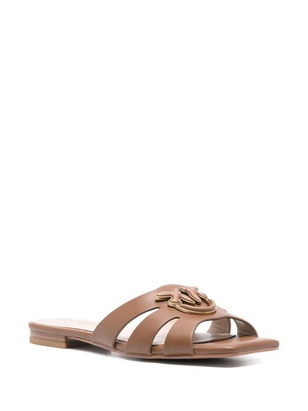 'Marli' leather slides slippers