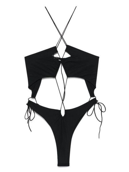 'Zinah' one-piece swimsuit with ties