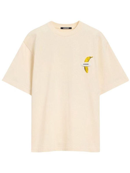 Le Banane t-shirt in yellow cotton with banana printed