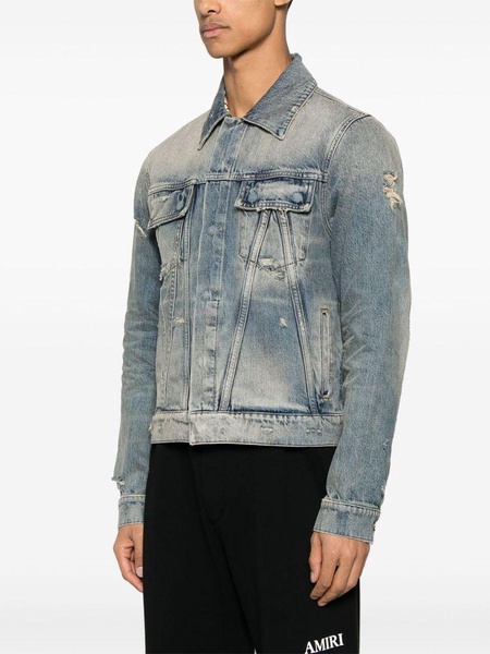 Jacket in denim with pockets