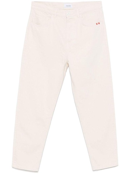 'Jeremiah' jeans in white cotton