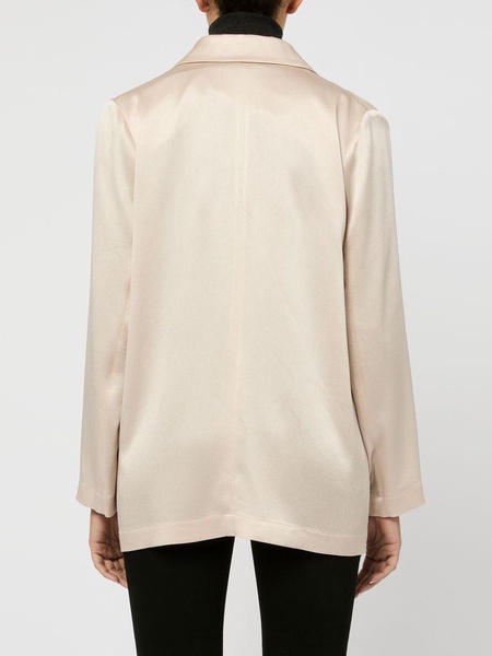 Beige satin blazer