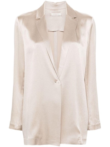 Beige satin blazer