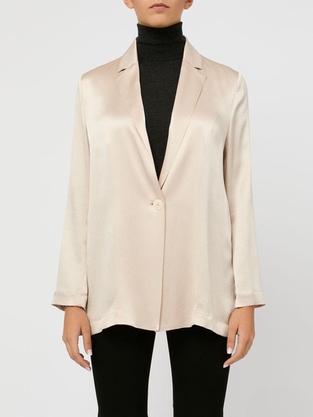 Beige satin blazer