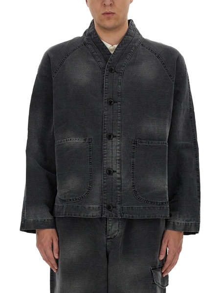 COTTON AND LINEN "ERKIN" JACKET
