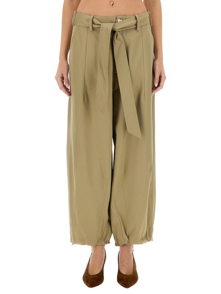 COTTON PANTS WITH BELT