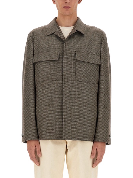 WOOL AND CASHMERE SHIRT JACKET