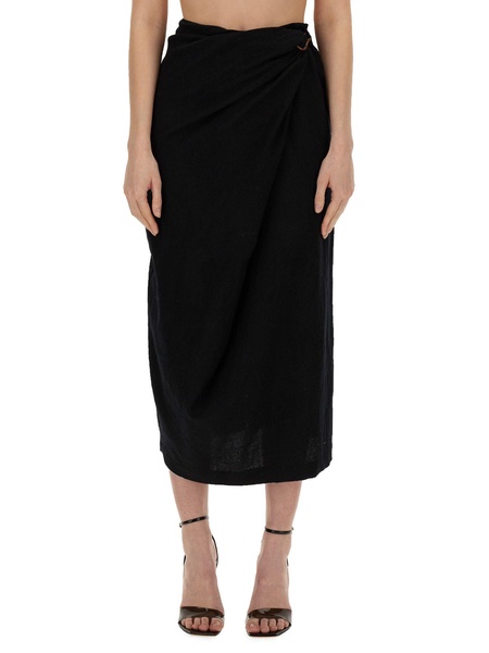 WOOL SKIRT WITH HOOK