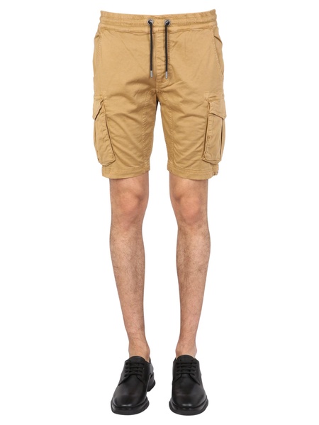 COTTON TWILL BERMUDA SHORTS