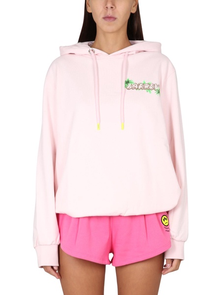 COTTON SWEATSHIRT WITH LOGO PRINT