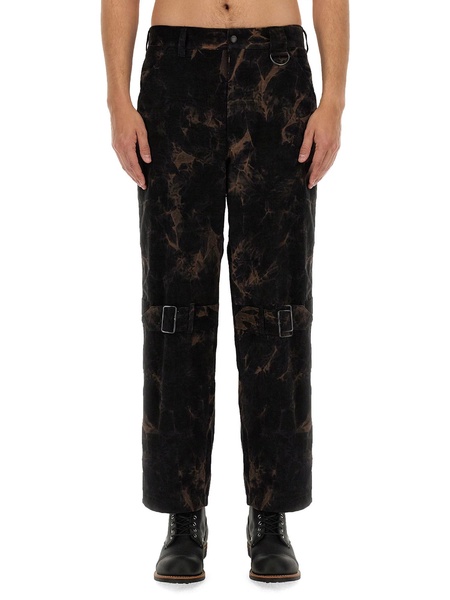 DOBBY COTTON RIBBED PANTS