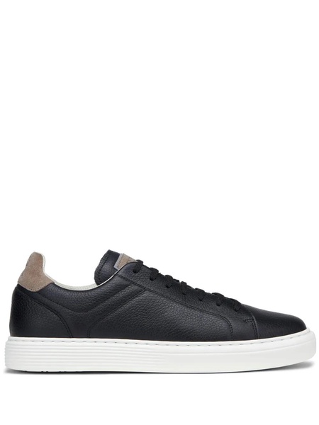 Logo leather sneakers