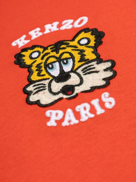 Kenzo Men Kenzo Verdy Market Embroidered Cotton T-Shirt