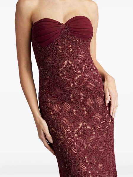 Strapless Lace A-Line Gown