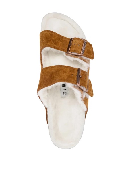 Birkenstock Women's Arizona Shearling Slim-Fit Sandals - UK 3.5