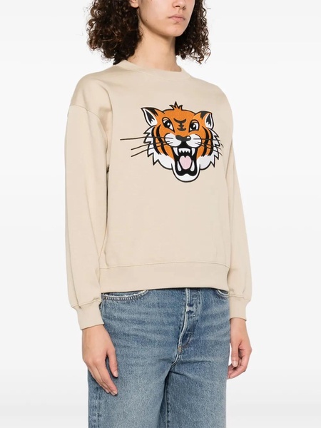 Embroidered Tiger logo sweatshirt