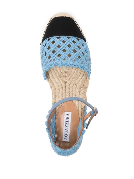 Sunburst raffia espadrille sandals