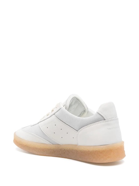 Lace-Up Sneakers with Branded Heel