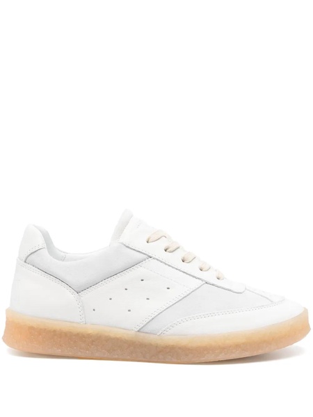 Lace-Up Sneakers with Branded Heel