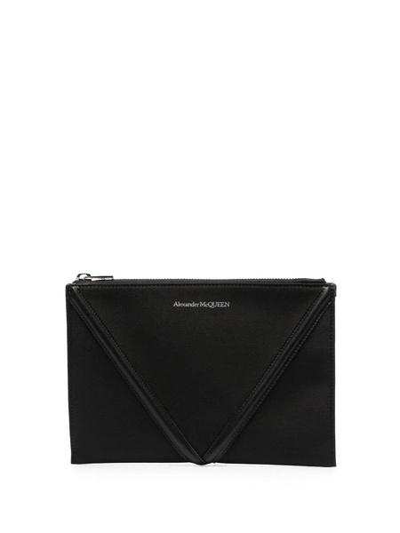Alexander Mcqueen Men Black Fabric Pouch