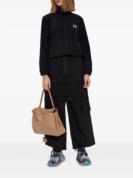 Jacket with hood hidden in collar
