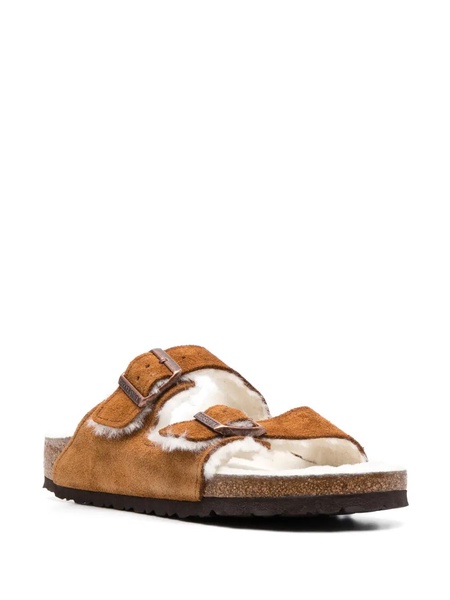 Birkenstock Women's Arizona Shearling Slim-Fit Sandals - UK 3.5