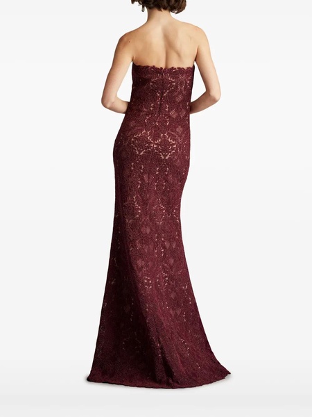 Strapless Lace A-Line Gown