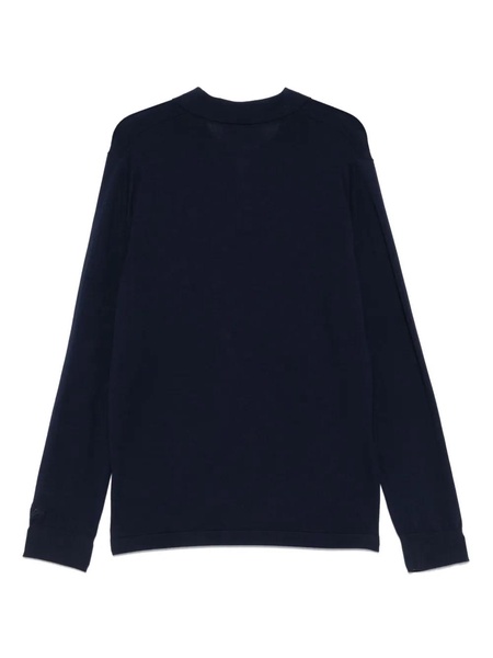 Navy blue cotton 'Sloan' polo shirt