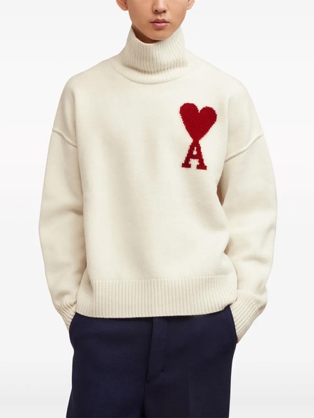 White Wool Ami de Coeur Sweater
