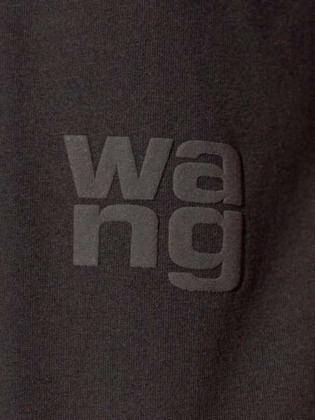 Alexander Wang Essential Jsy Ss T-Shirt W/ Puff Logo & Bound Neck Clothing