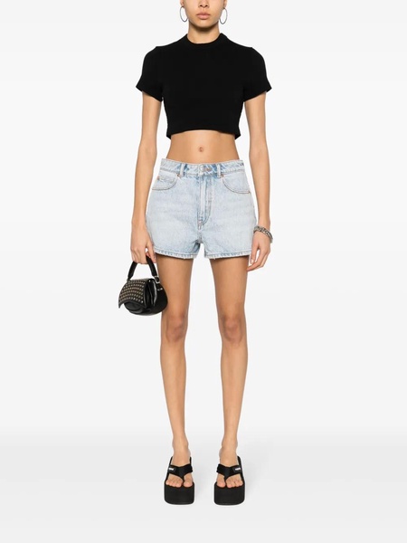 Alexander Wang Crop Top With Embossed Logo