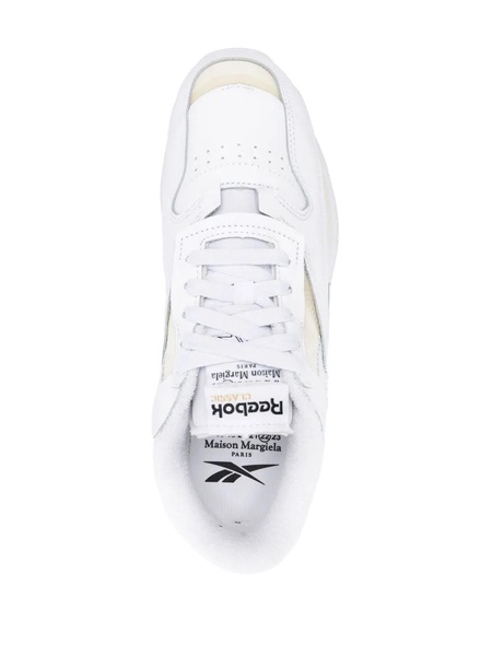 Leather And Fabric Sneakers