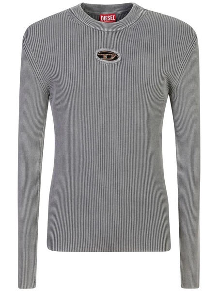 Diesel K-Darin-A Cut-Out Jumper With Vintage Oval D