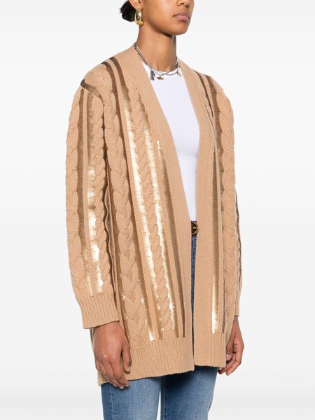 Mirco sequined wool and cashmere cardigan