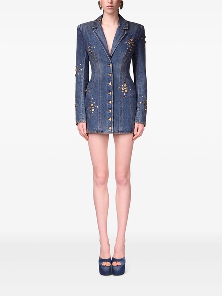 button-embellished dress