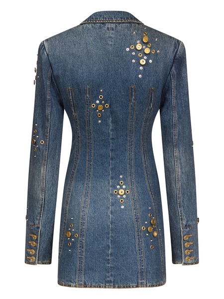 button-embellished dress